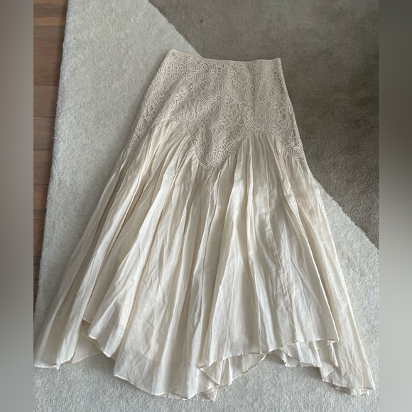 Parker The Jamie Lace Skirt Midi Bohemian - Picture 1 of 7